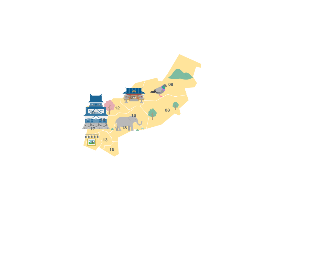 岡崎市 中央地域 マップ