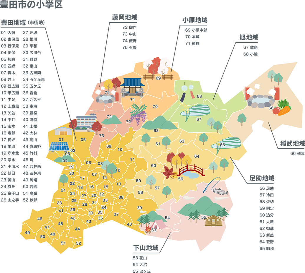 豊田市 全域マップ