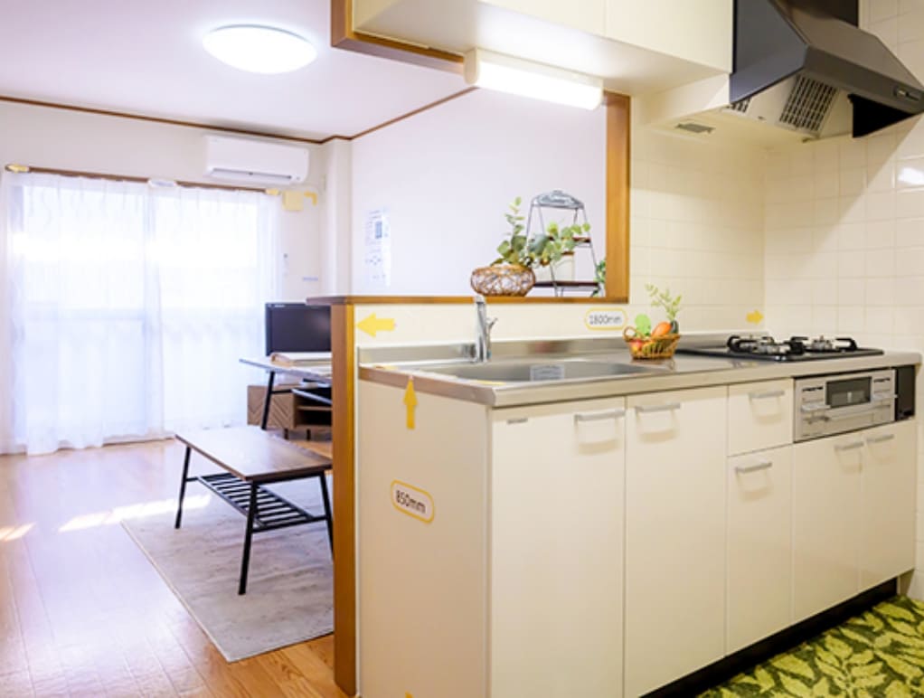 ミユキ商事 ヴィラ葵 アパート キッチン リビング